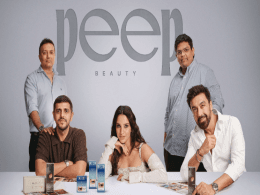 UBR DISRPTVE Bring PEEP Beauty to Market with an Integrated Venture- Building Approach
