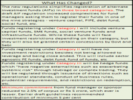 SEBI Unveils Final Regulation For Alternate Investment Funds