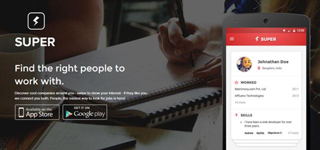 Jobs search & resume building app Super Jobs acqui-hires m-commerce enabler Crunch Commerce